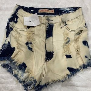 Judy Blue bleach washed Jean shorts